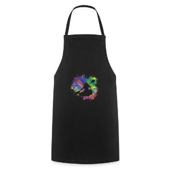 Canoeing in summer - Cooking Apron - black - Front - AI Model Male 185 dark (185cm)