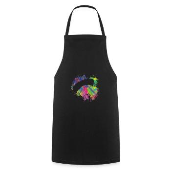 Summer Paragliding - Cooking Apron - black - Front - AI Model Male 185 dark (185cm)