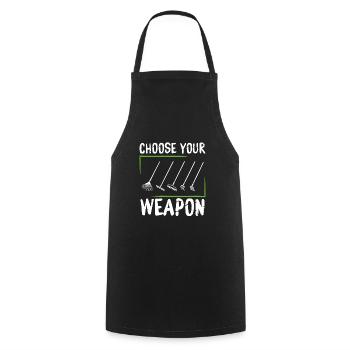 Choisissez votre arme - Tablier de cuisine - noir - Devant - AI Model Male 185 dark (185cm)