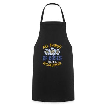 Toutes les choses de Roses - Tablier de cuisine - noir - Devant - AI Model Male 185 dark (185cm)