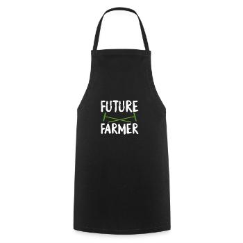Futur agriculteur - Tablier de cuisine - noir - Devant - AI Model Male 185 dark (185cm)