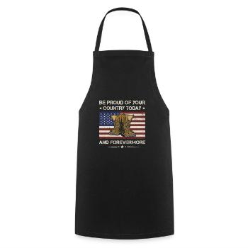 Proud Of You Country Today And Forevermore Veteran - Cooking Apron - black - Front - AI Model Male 185 dark (185cm)