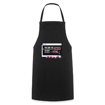 Software Developer Engineer - Cooking Apron - black - Front - AI Model Male 185 dark (185cm)