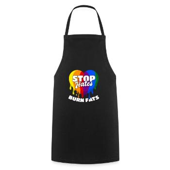 LGBT Pride Fitness - Cooking Apron - black - Front - AI Model Male 185 dark (185cm)