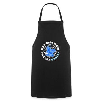 Ice skating Figure skating - Cooking Apron - black - Front - AI Model Male 185 dark (185cm)