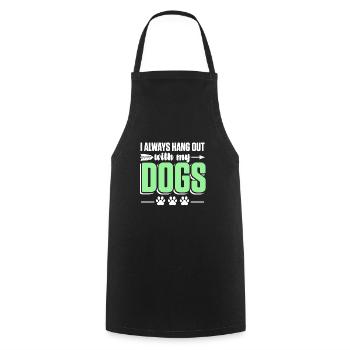 Canine Paw Tierhalter Welpe Hundetrainer - Kochschürze - Schwarz - Vorne - AI Model Male 185 dark (185cm)