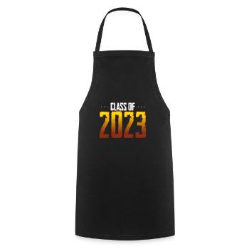 Class of 2023 - Cooking Apron - black - Front - AI Model Male 185 dark (185cm)