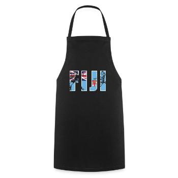 Fiji Rugby - Kochschürze - Schwarz - Vorne - AI Model Male 185 dark (185cm)