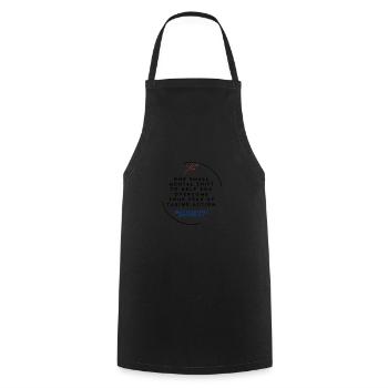 No Fear - Cooking Apron - black - Front - AI Model Male 185 dark (185cm)