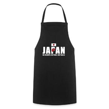 No Helmets No Pads Just Balls Japan Rugby - Kochschürze - Schwarz - Vorne - AI Model Male 185 dark (185cm)