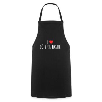 Butcher I Love Prime Rib - Cooking Apron - black - Front - AI Model Male 185 dark (185cm)