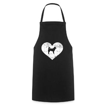 akita - Tablier de cuisine - noir - Devant - AI Model Male 185 dark (185cm)