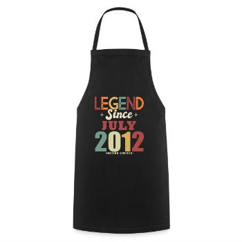 10 Year Anniversary Gift July 2012 Legend - Cooking Apron - black - Front - AI Model Male 185 dark (185cm)