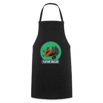 Faravahar Zoroastrianism Simurgh Persia - Cooking Apron - black - Front - AI Model Male 185 dark (185cm)