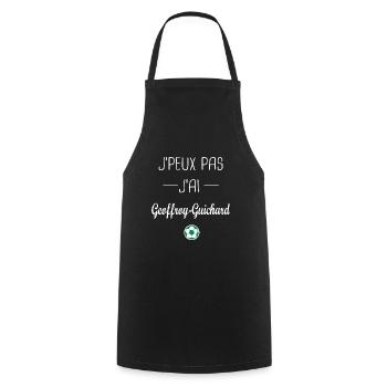 les verts Jpeux pas jai Geoffroy Guichard football - Tablier de cuisine - noir - Devant - AI Model Male 185 dark (185cm)