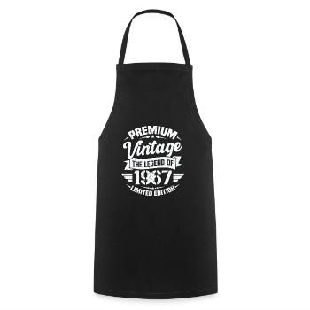 Vintage 1967 Édition Limitée - Tablier de cuisine - noir - Devant - AI Model Male 185 dark (185cm)