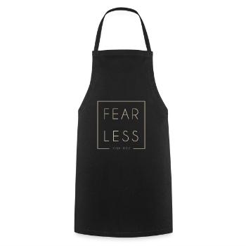 Fearless - Kochschürze - Schwarz - Vorne - AI Model Male 185 dark (185cm)