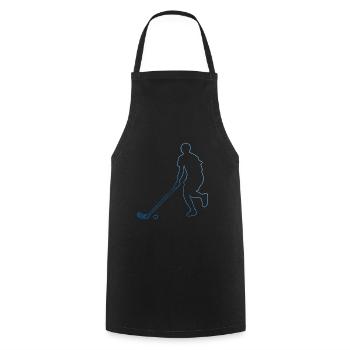 Unihockey Unihockeyspielen Hockey Herren - Kochschürze - Schwarz - Vorne - AI Model Male 185 dark (185cm)
