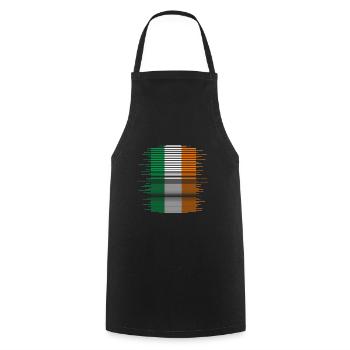 Ireland Flag Vintage Irish Flag Dublin - Cooking Apron - black - Front - AI Model Male 185 dark (185cm)
