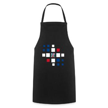 Dominican Republic Flag Dom Rep Flag Travel - Cooking Apron - black - Front - AI Model Male 185 dark (185cm)