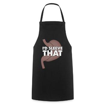 Gastric bypass and gastric bypass surgery design - Cooking Apron - black - Front - AI Model Male 185 dark (185cm)
