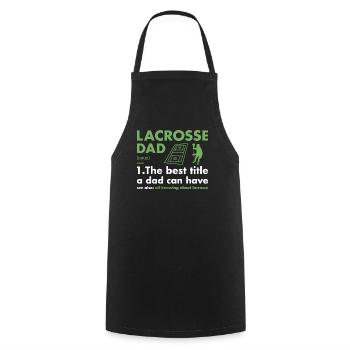 Sport Dad Definition Lacrosse - Kochschürze - Schwarz - Vorne - AI Model Male 185 dark (185cm)