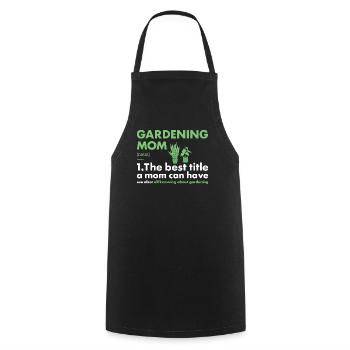 Jardinier Maman Définition Jardinage - Tablier de cuisine - noir - Devant - AI Model Male 185 dark (185cm)