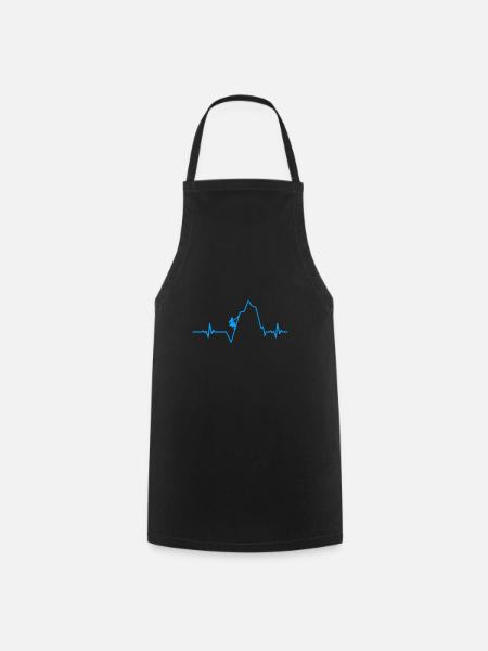 escalader des montagnes - Tablier de cuisine - noir