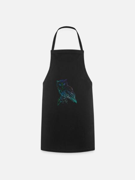 hibou - Tablier de cuisine - noir