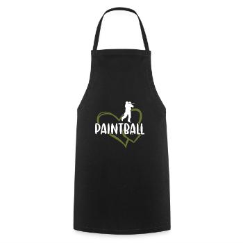 Sport Heart Paintball - Tablier de cuisine - noir - Devant - AI Model Male 185 dark (185cm)