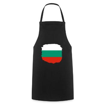 Bulgarien Flagge Bulgarische Fahne Goldstrand - Kochschürze - Schwarz - Vorne - AI Model Male 185 dark (185cm)