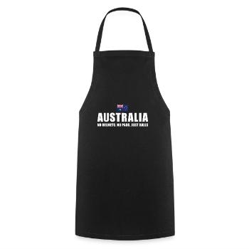 No Helmets No Pads Just Balls Australia Rugby - Cooking Apron - black - Front - AI Model Male 185 dark (185cm)