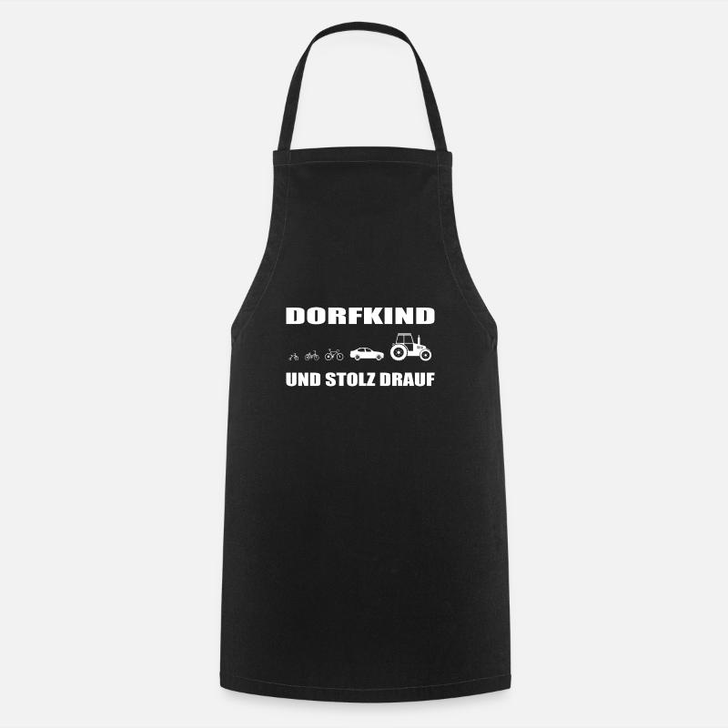 Dorfkind - Kochschürze - Schwarz
