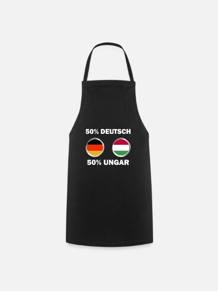 Deutsch Ungarn Ungar Deutscher - Kochschürze - Schwarz