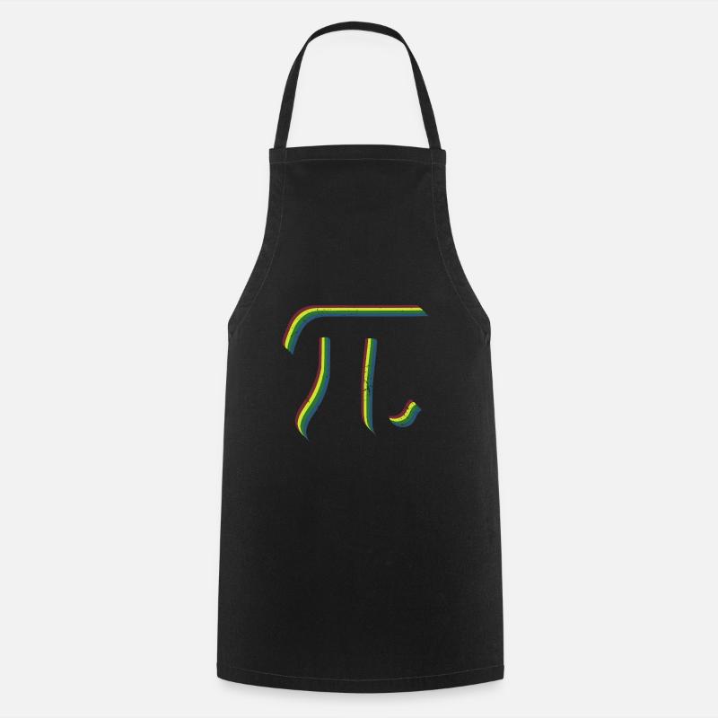 Math Pi-Symbol Pi - Kochschürze - Schwarz