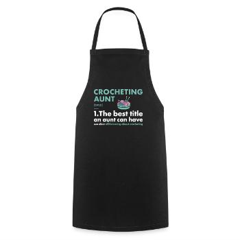 Crochet Tante Définition Crochet - Tablier de cuisine - noir - Devant - AI Model Male 185 dark (185cm)