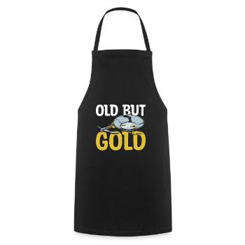 Des chercheurs d’or creusent un cadeau d’orpaillage - Tablier de cuisine - noir - Devant - AI Model Male 185 dark (185cm)
