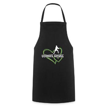 Sport Heart Ultimate Frisbee - Tablier de cuisine - noir - Devant - AI Model Male 185 dark (185cm)