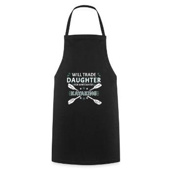 Will Trade Daughter For Whitewater Kayaking - Cooking Apron - black - Front - AI Model Male 185 dark (185cm)