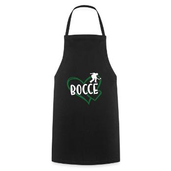 Sport Heart Bocce - Cooking Apron - black - Front - AI Model Male 185 dark (185cm)