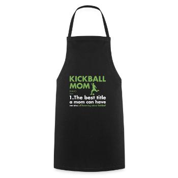 Sport Maman Définition Kickball - Tablier de cuisine - noir - Devant - AI Model Male 185 dark (185cm)