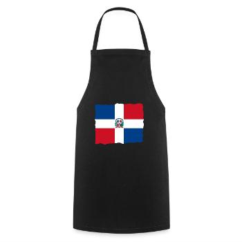 Dominican Republic Flag Dom Rep Flag Travel - Cooking Apron - black - Front - AI Model Male 185 dark (185cm)