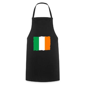 Ireland Flag Vintage Irish Flag Dublin - Cooking Apron - black - Front - AI Model Male 185 dark (185cm)