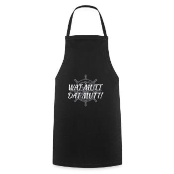 Wat Mutt Dat Mutt - Kochschürze - Schwarz - Vorne - AI Model Male 185 dark (185cm)
