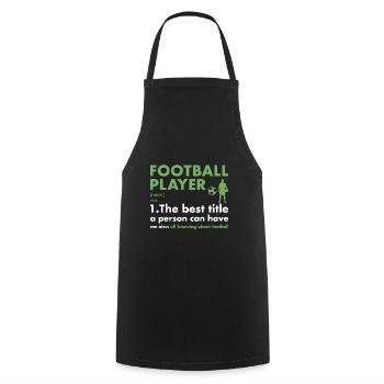 Sports Player Definition Football - Cooking Apron - black - Front - AI Model Male 185 dark (185cm)