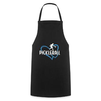 Sport Heart Pickleball - Tablier de cuisine - noir - Devant - AI Model Male 185 dark (185cm)