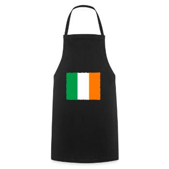 Ireland Flag Vintage Irish Flag Dublin - Cooking Apron - black - Front - AI Model Male 185 dark (185cm)