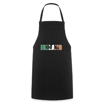 Ireland Rugby - Cooking Apron - black - Front - AI Model Male 185 dark (185cm)