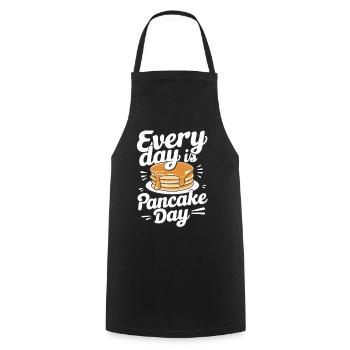 Pancakes Frühstück Essen Pancake - Kochschürze - Schwarz - Vorne - AI Model Male 185 dark (185cm)