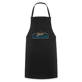 Jena City Child - Cooking Apron - black - Front - AI Model Male 185 dark (185cm)